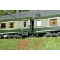 JM-047-Set de 2 voitures AMBULANCE vert/gris, logo encadré blanc - REE JM047 - HO 1/87