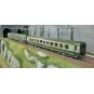 Set de 2 voitures AMBULANCE vert/gris, logo nouille - REE JM049 - H... JM-049-Set de 2 voitures AMBULANCE vert/gris, logo nouille - REE JM049 - HO 1/87