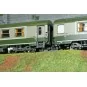 Set of 2 green/grey ambulance cars, "noodle" logo - REE JM049 - HO ... JM-049-Set of 2 green/grey ambulance cars, "noodle" logo - REE JM049 - HO 1/87
