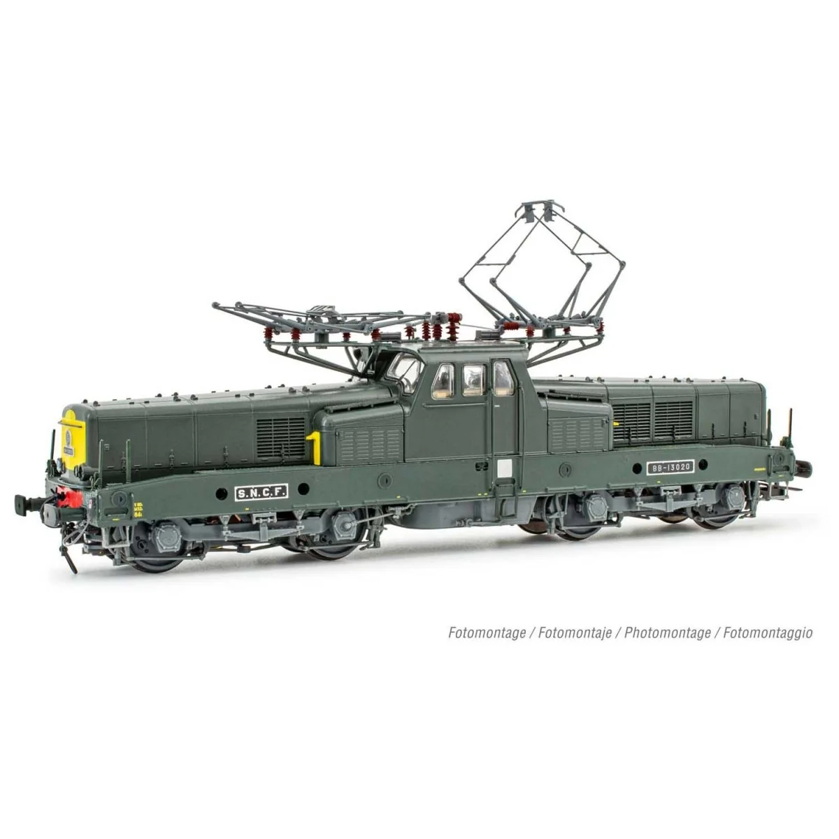 Jouef HJ2402S BB 13020 electric locomotive, green livery, digital s...
