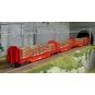 Coffret de 3 wagons à ranchers OnRail GmbH, chargés grumes ép. VI -... ROCO_6600318-Set de 3 wagons-citernes Zacns NACCO - Roco 6600197, H0 1/87