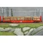 Set of 3 OnRail GmbH slatted wagons, loaded with logs, period VI -... ROCO_6600318-Set of 3 Zacns NACCO tank wagons - Roco 6600197, H0 1/87