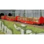 Coffret de 3 wagons à ranchers OnRail GmbH, chargés grumes ép. VI -... ROCO_6600318-Set de 3 wagons-citernes Zacns NACCO - Roco 6600197, H0 1/87