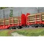 Coffret de 3 wagons à ranchers OnRail GmbH, chargés grumes ép. VI -... ROCO_6600318-Set de 3 wagons-citernes Zacns NACCO - Roco 6600197, H0 1/87