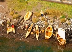 Faller 130513 Model Kit, Boats and Pedal Boats