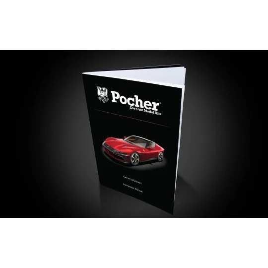 Maquette Pocher Ferrari 12Cilindri Rosso Imola 1/8 - HK126 HK126-Pocher Ferrari 12Cilindri Rosso Imola 1/8 model kit - HK126