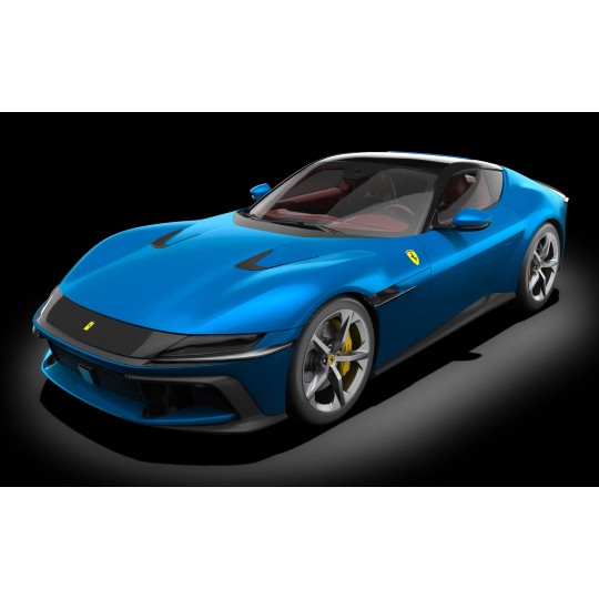 HK127-Pocher Ferrari 12Cilindri Blu Corsa 1/8 model - HK127