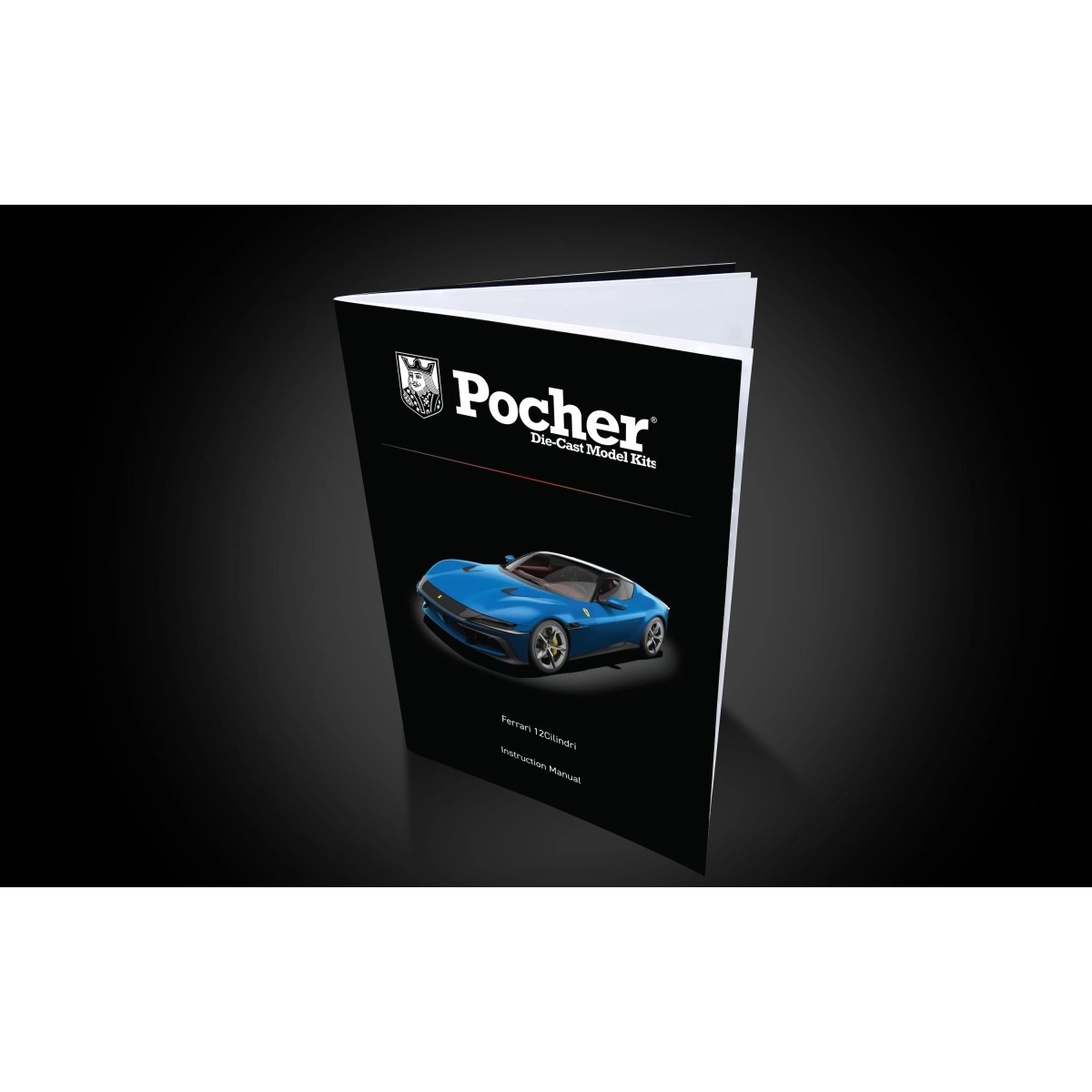 Maquette Pocher Ferrari 12Cilindri Blu Corsa 1/8 - HK127 Maquette Pocher Ferrari 12Cilindri Blu Corsa 1/8 - HK127
