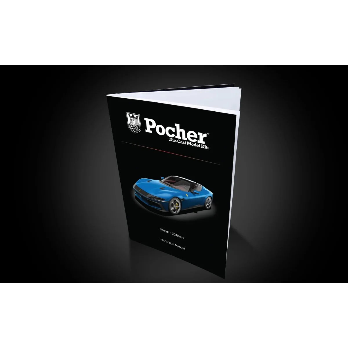 Maquette Pocher Ferrari 12Cilindri Blu Corsa 1/8 - HK127 Maquette Pocher Ferrari 12Cilindri Blu Corsa 1/8 - HK127