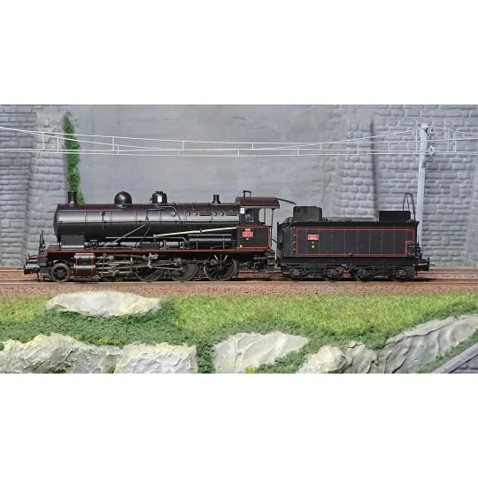 HJ2405-Jouef HJ2405 Locomotive à vapeur 140 C 70, tender 18 B 64, livrée noir, SNCF