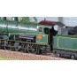HJ2407S-Jouef HJ2407S 140 C 362 steam locomotive, 18 C 550 tender, green and black livery, yellow line, SNCF, digital sound