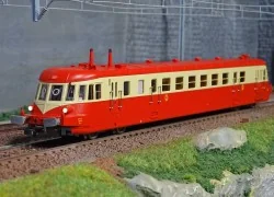Jouef HJ2409S ABJ 2 diesel railcar, red/beige livery, red roof, SNC...