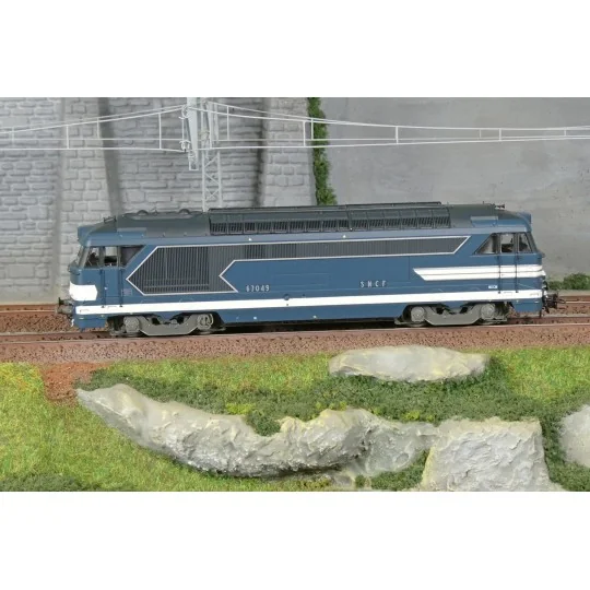 Locomotive diesel BB 67049, bleu origine, CAEN - REE Modèles MB244 ... MB-244-Locomotive diesel BB 67049, bleu origine, CAEN - REE Modèles MB244 - HO 1/87