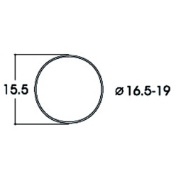 Roco 40072 Traction Tire for Locomotive 16.5 - 19.0mm x10 - Roco_40072