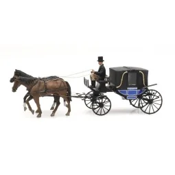Artitec 387.424 Coachman, horses and enclosed carriage - Arti_387.424