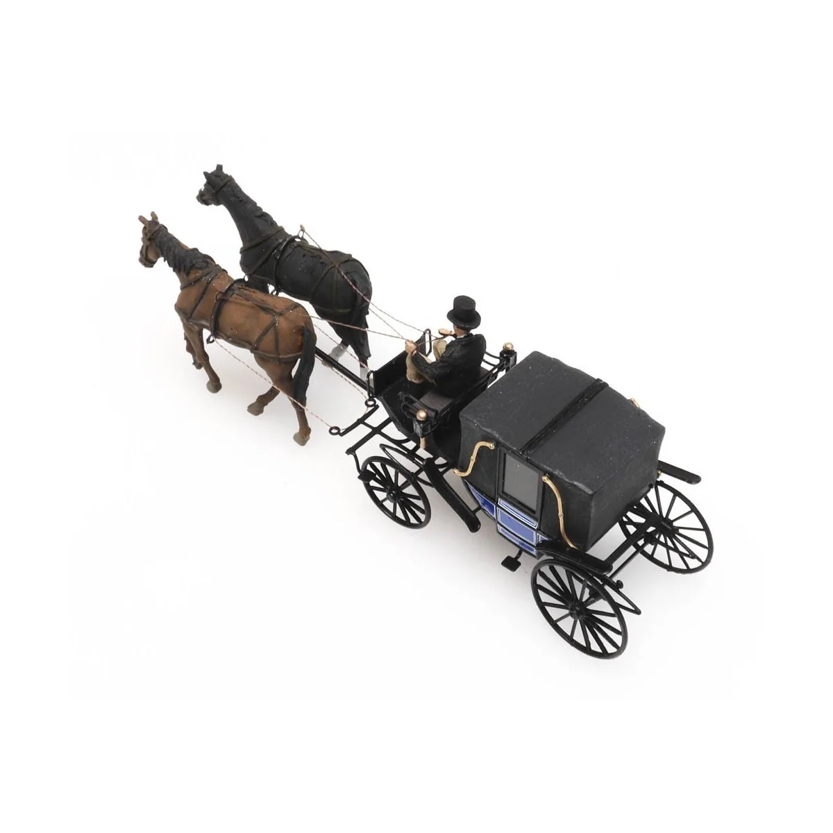 Artitec 387.424 Cocher, chevaux et calèche fermée Artitec Arti_387.424 - 2
