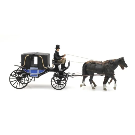 Arti_387.424-Artitec 387.424 Coachman, horses and enclosed carriage