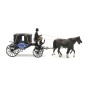 Arti_387.424-Artitec 387.424 Cocher, chevaux et calèche fermée