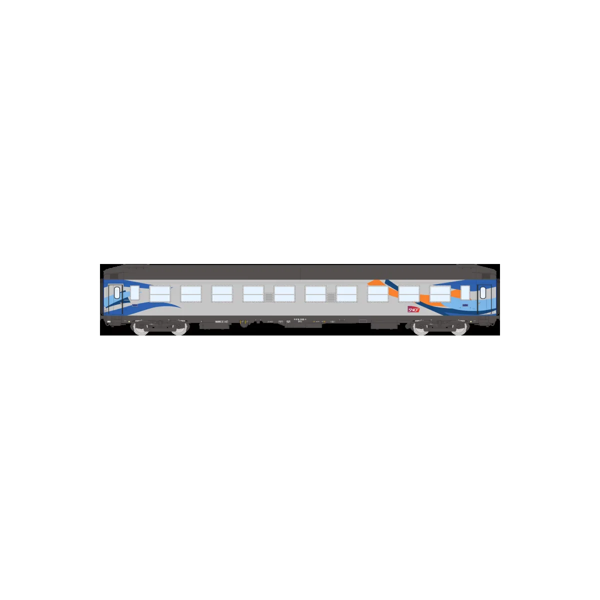 Set de 2 voitures UIC couchettes B9c9x SNCF Croisière, ép. VI - REE...
