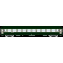 Voiture UIC B10 ex-B9c9x SNCF vert/gris 804 Ép. V - REE VB485 - HO