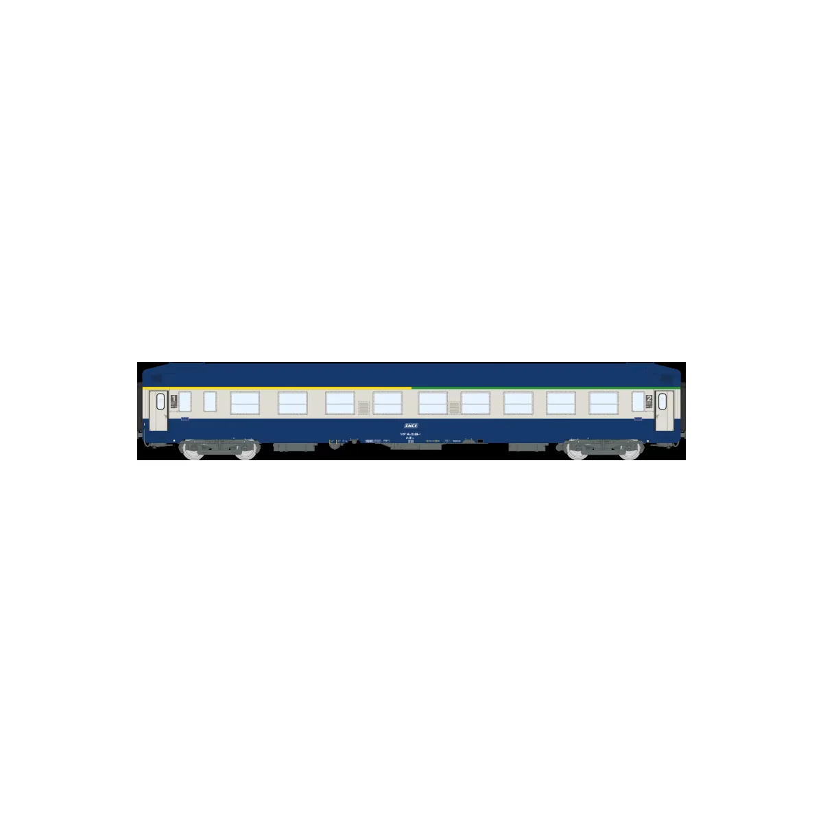 Set de 2 voitures UIC couchettes B9c9x SNCF Ep. IV - REE VB486 - HO