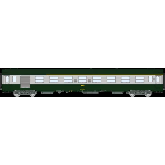 Voiture UIC A7D SNCF livrée C160 ép. V - REE Modeles VB491 - HO VB-491-Voiture UIC Y A7D SNCF rouge bande blanche Ep. V - REE Modeles VB490 - HO