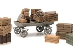 Artitec 387.451 Old flatbed trailer with crate load - Artitec - Art...