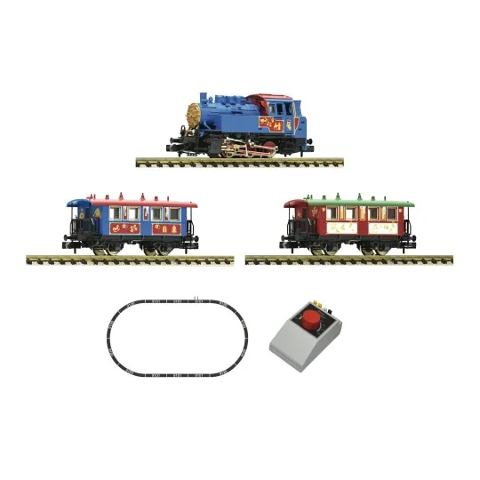 Analog Starter Set Fleischmann 5160007 Christmas Train N 1/160 FLE_5160007-Fleischmann 931903 Z21 Digital Starter Set, 232 Series Diesel Locomotive, Freight Wagons, SBB Cargo, N - 1/160