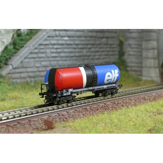 Wagon citerne longue ANF, ELF - AZAR MODELS W05-EL1 - échelle Z 1/220 AZAR_W05-EL1-Wagon citerne longue ANF, ELF - AZAR MODELS W05-EL1 - échelle Z 1/220