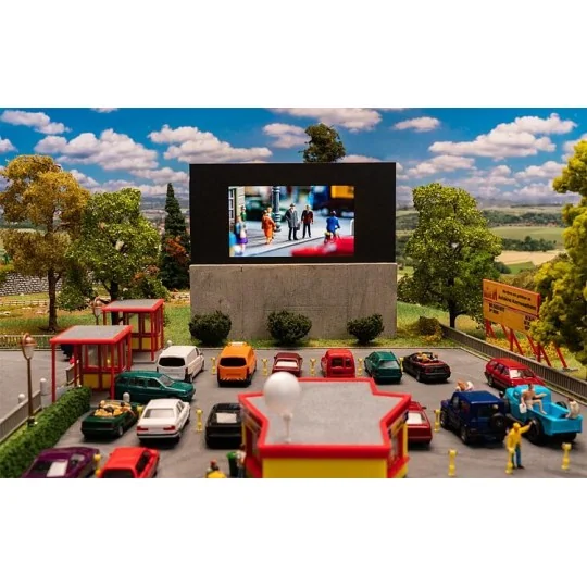 Faller_130880-Faller 130880 Model Kit, Drive-In Cinema