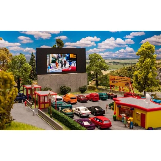 Faller 130880 Model Kit, Drive-In Cinema Faller_130880-Faller 130880 Model Kit, Drive-In Cinema