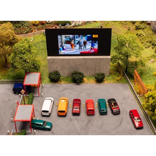 Faller_130880-Faller 130880 Model Kit, Drive-In Cinema