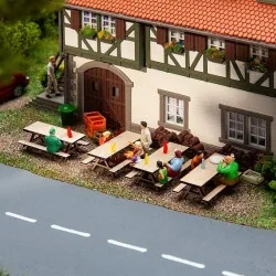 Faller 180304 Model Kit, 4 Picnic Benches - Faller - FALLER_180304