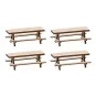 FALLER_180304-Faller 180304 Model Kit, 4 Picnic Benches