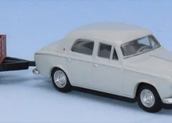 SAI 6239 Peugeot 403-7, pearl grey, with small trailer - Sai - Sai_...