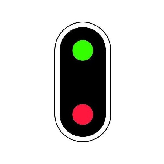 S-RV-02-S-RV-02 Signal cablé 2 feux, en métal