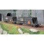 HJ6209-Jouef HJ6209 Set of 2 EF60 bogie hopper wagons, coal transport, MILLET livery