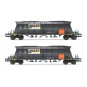 HJ6209-Jouef HJ6209 Set of 2 EF60 bogie hopper wagons, coal transport, MILLET livery