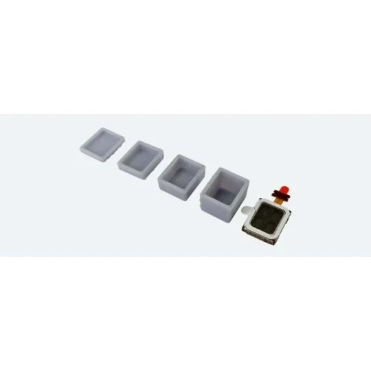 Esu_50352-Esu 50321 Haut parleur micro 15mm x 11mm, 8 Ohm, avec 4 caissons