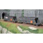 HJ6210-Jouef HJ6210 Set of 2 EF60 bogie hopper wagons, coal transport, EDF livery