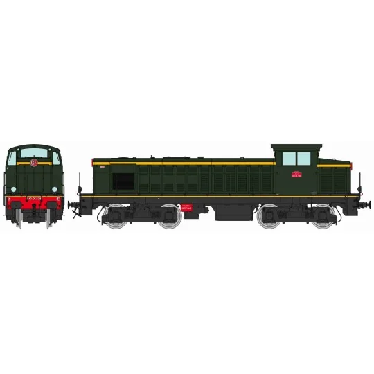 Locomotive diesel 040 DE 528 SNCF origine Ep. III HO DCC Sonore - R... JM-017.S-Ree Access JM016S Locomotive diesel 858, soute à carburant 5000 L, CFL, digitale sonore