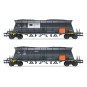 HJ6210-Jouef HJ6210 Set de 2 wagons trémis à bogies EF60, transport charbon, livrés EDF