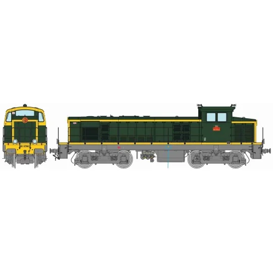 Locomotive diesel BB 63692 SNCF Villeneuve vert 301 Ep. IV - REE Mo... JM-020-Locomotive diesel BB 63692 SNCF Villeneuve vert 301 Ep. IV DCC Sonore - REE Modèles JM020S HO