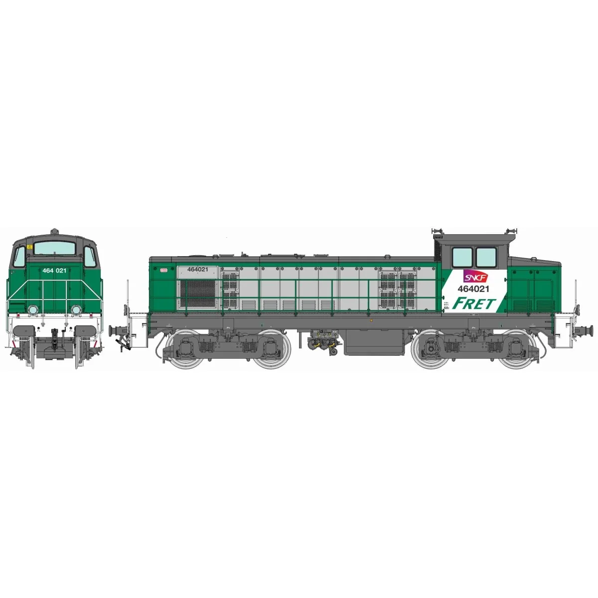 Locomotive diesel BB 64021 SNCF FRET époque VI - REE JM022 HO