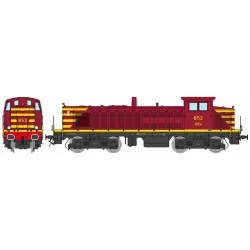 Locomotive diesel 852 CFL rouge Époque IV - REE Modèles JM024 HO