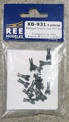 REE Modeles XB-931 Attelage à AIMANT NEM362, 3 Tailles S/M/L (2 paires) Ree Modeles XB-931 - 1