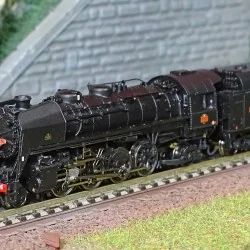 Arnold HN2481 Locomotive vapeur 141 R 1173, Mistral, SNCF, roues boxpok, livrée noire Arnold HN2481 - 1