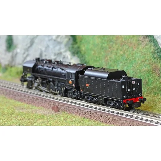HN2481-Arnold HN2481 Locomotive vapeur 141 R 1173, Mistral, SNCF, roues boxpok, livrée noire