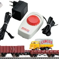 Piko 57113 Analog Starter Set with 98-003 DB Steam Locomotive and 3...