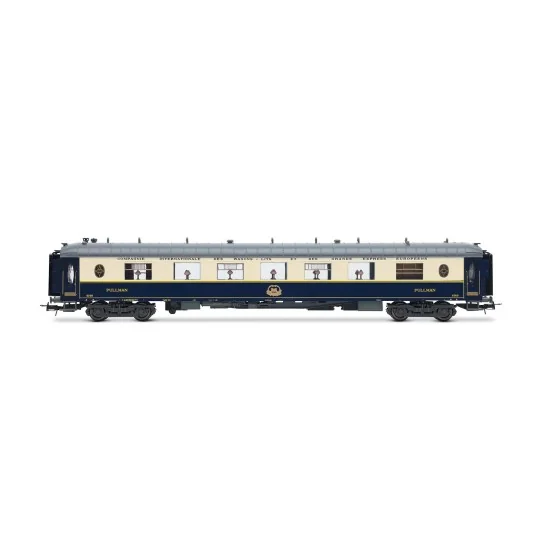 Set of 3 short SNCF Sud Express CIWL and DEV stainless steel coaches from the era... HJ4214-3-car set Sud Express CIWL and short DEV Inox SNCF era III-IV - Jouef HJ4213 HO 1/87